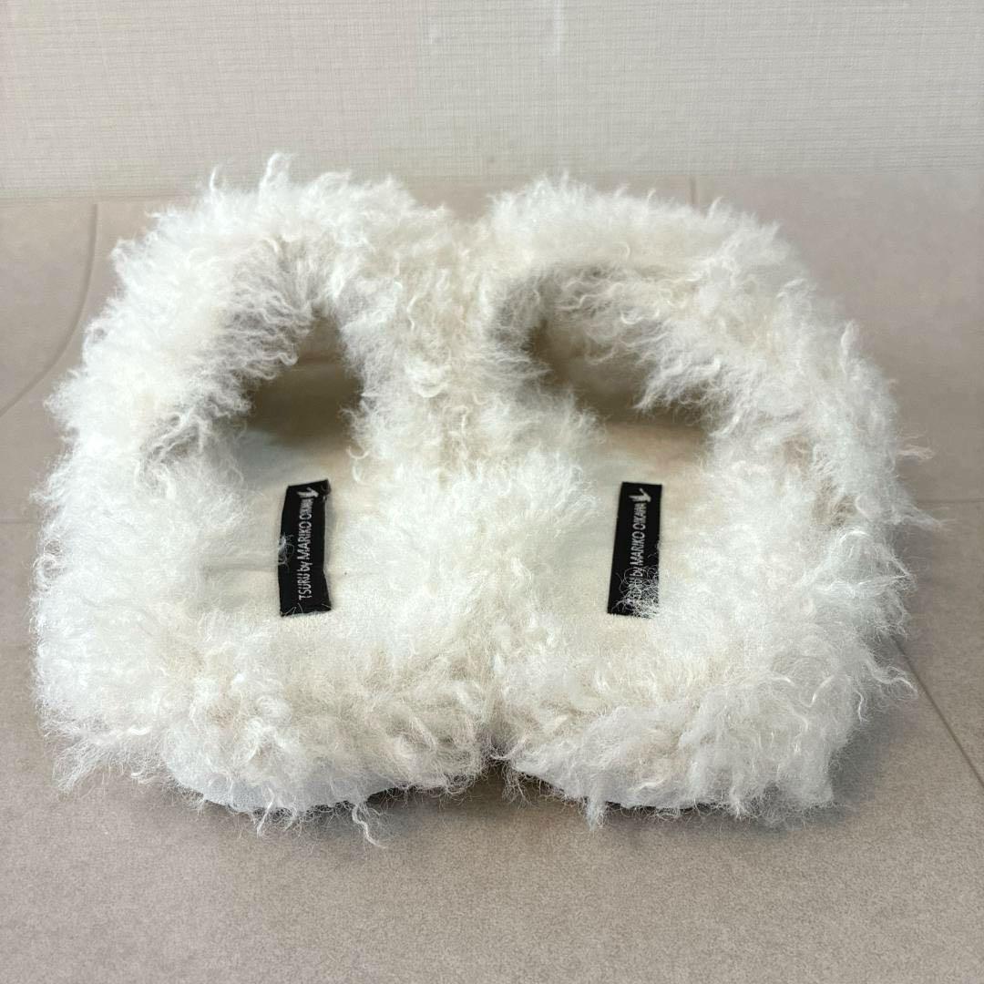 新品 ツルバイマリコオイカワ♡Hope ボリュームファー フラットサンダル 38