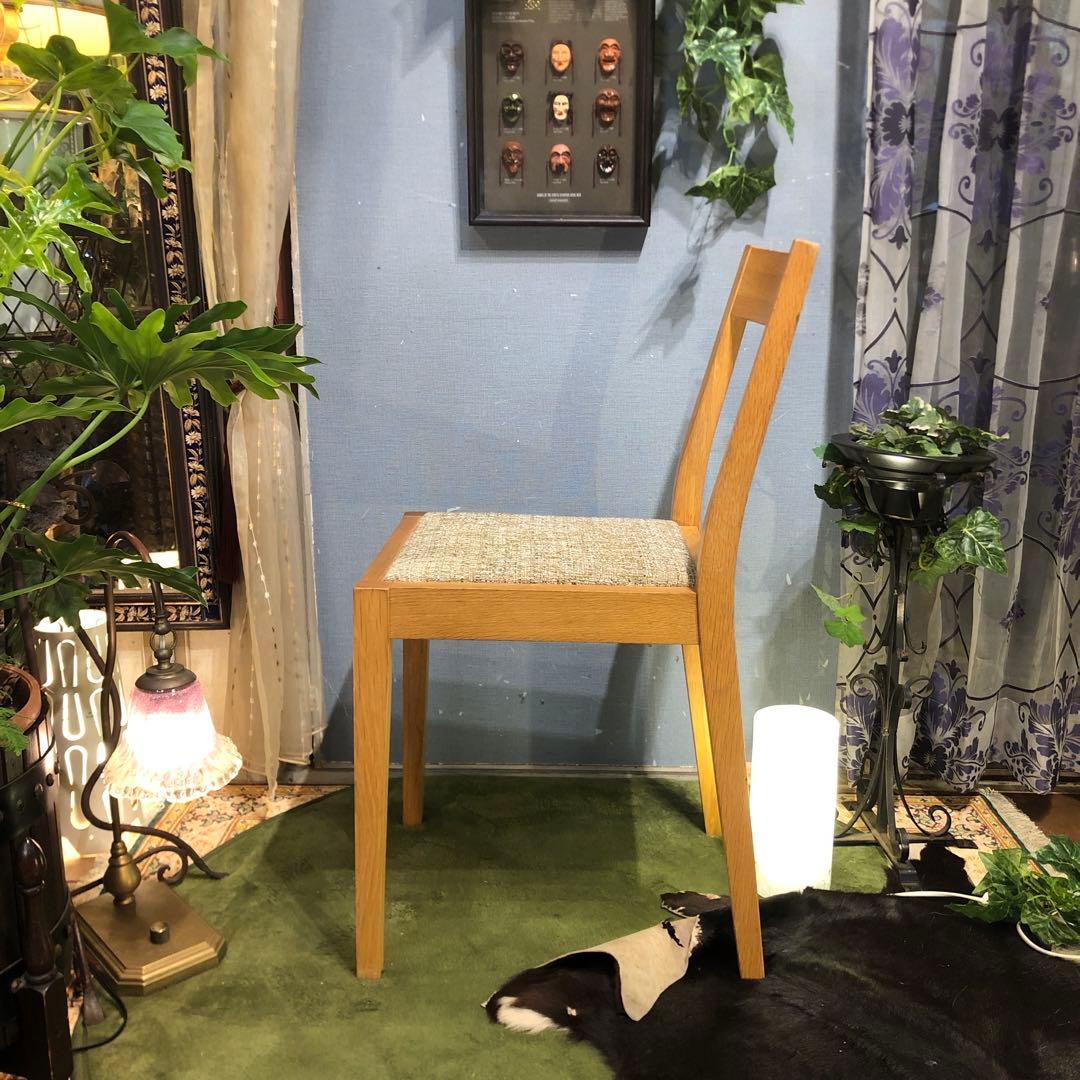 2脚セット　無印良品　オーク無垢材　カスタムチェア