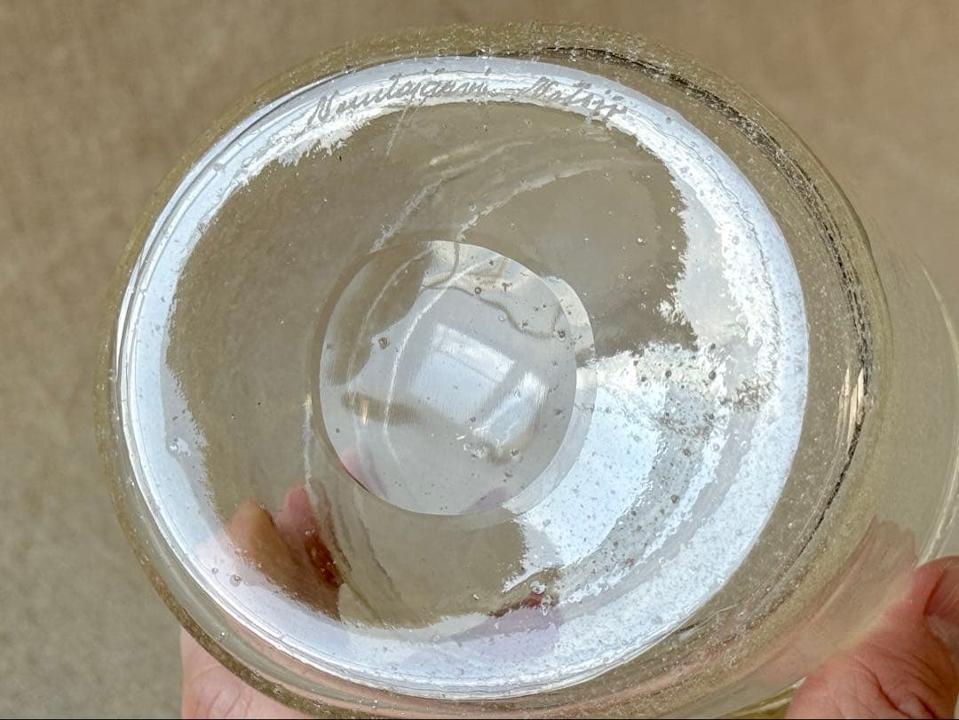 nuutajarvi ARABIA Sargasso(クリア)持ち手つきのベース