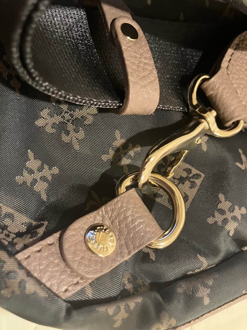 【新品未使用】russet ボディバッグ グレー×ピンク