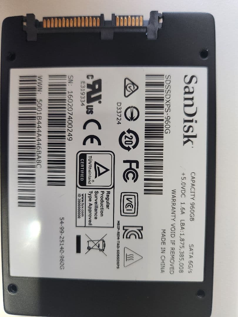 SanDisk Extreme PRO 960GB SSD 美品