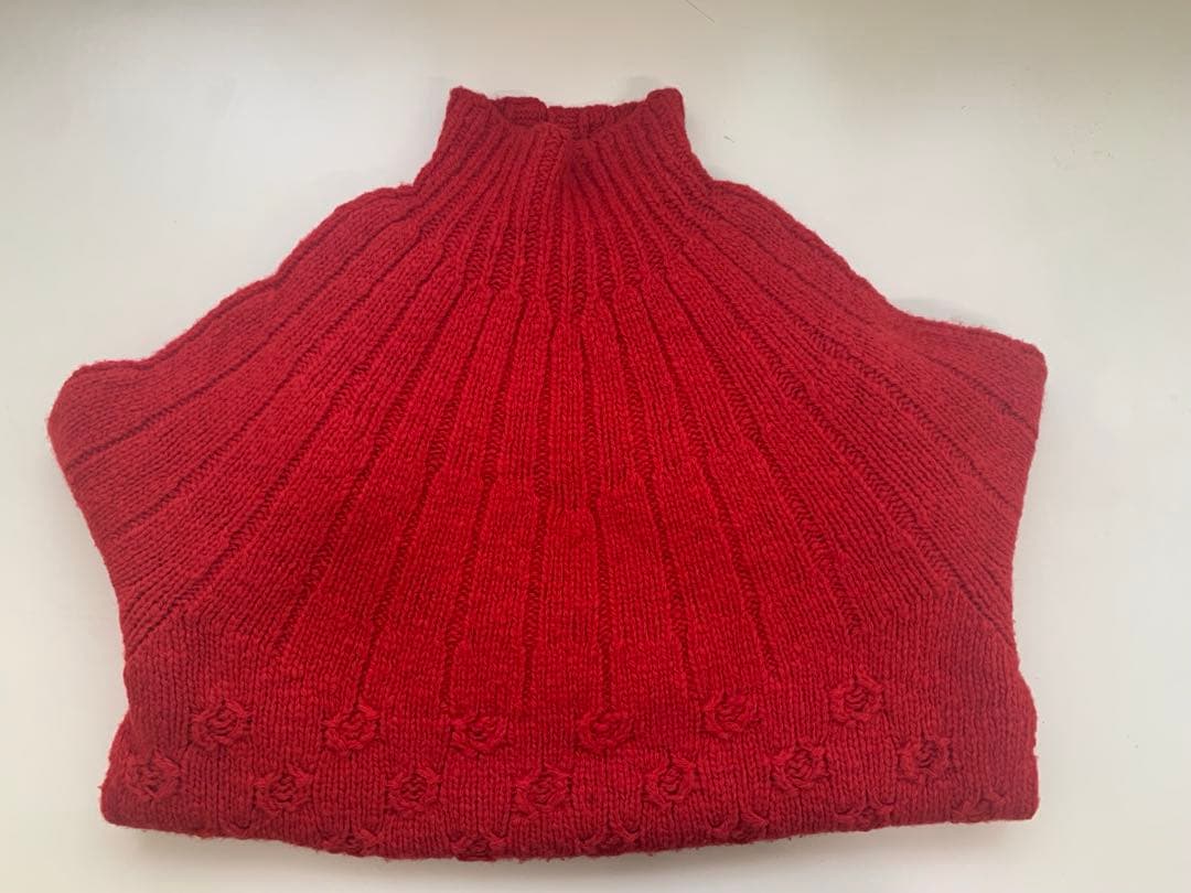 2021 トリココムデギャルソン　フラワーウールニット