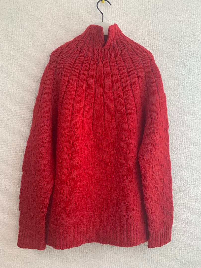 2021 トリココムデギャルソン　フラワーウールニット