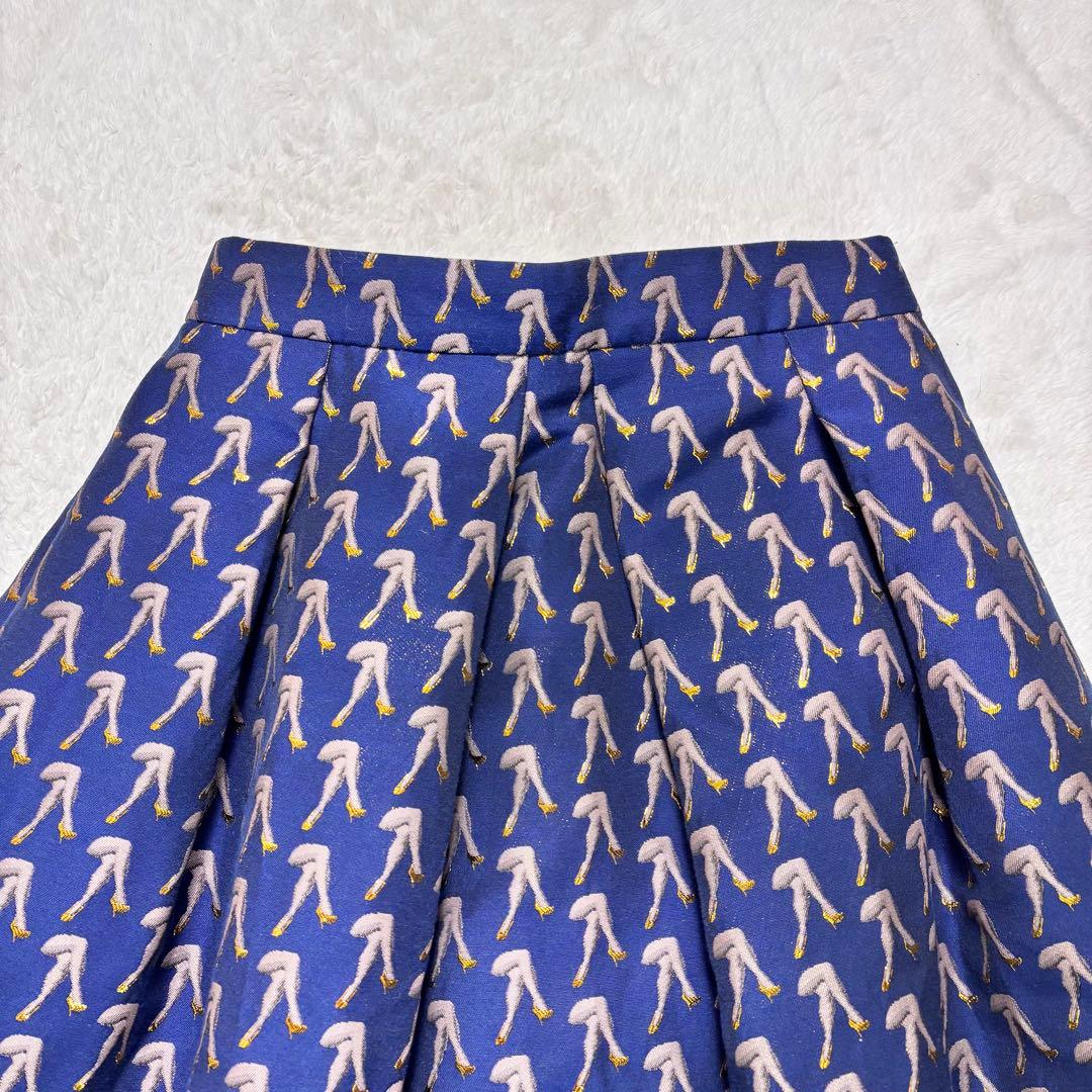 完売品　GRACECONTINENTAL ヒール柄　ジャガード　ロングスカート