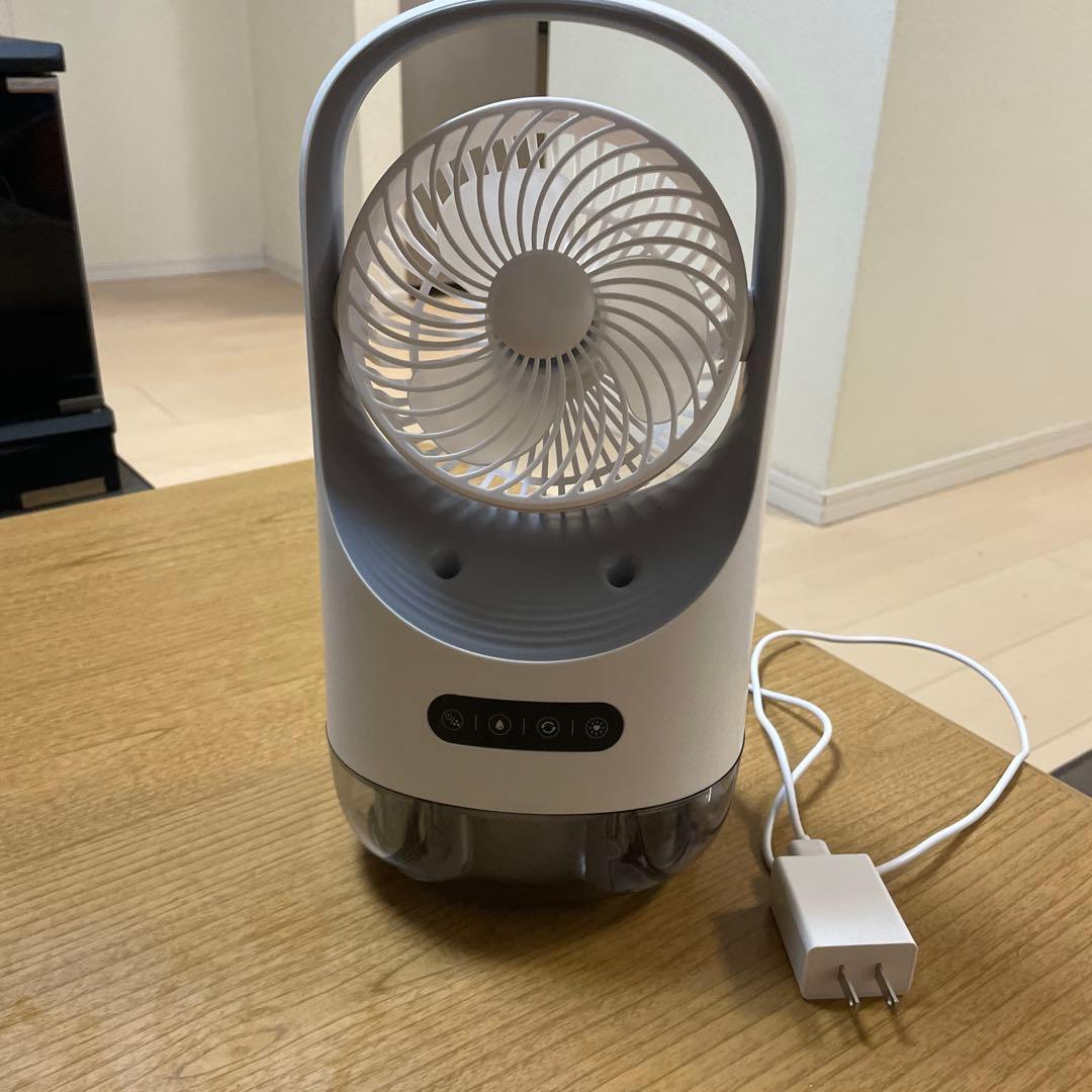 卓上扇風機 ハンドル付き ホワイト