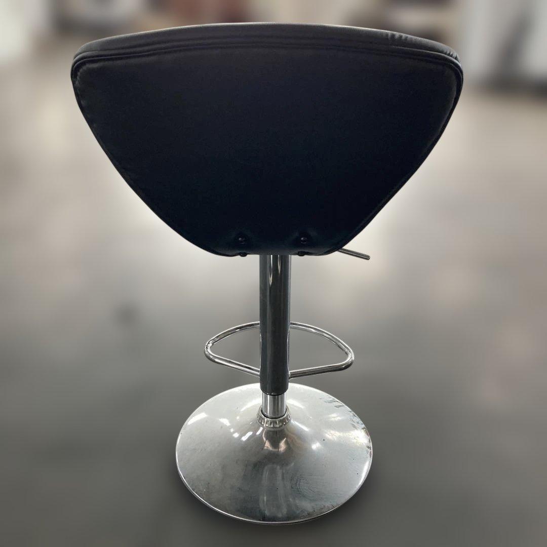 ニトリ カウンター チェア 背もたれ おしゃれ ブラック　MY-02