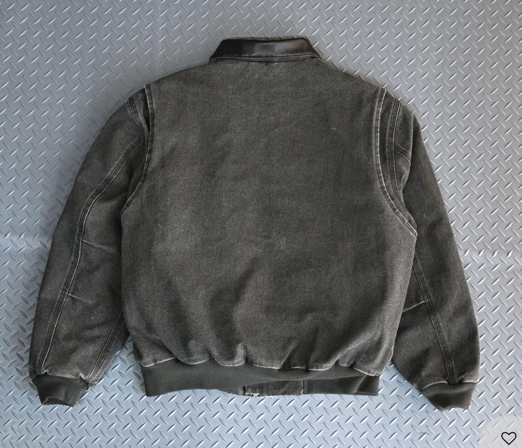 【SALE】L2139レザーカラーデトロイトジャケットL（green）地底人