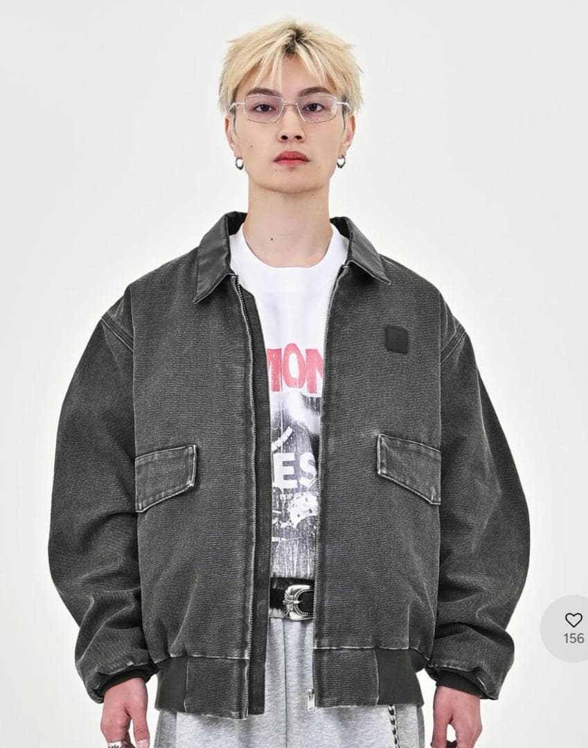 【SALE】L2139レザーカラーデトロイトジャケットL（green）地底人