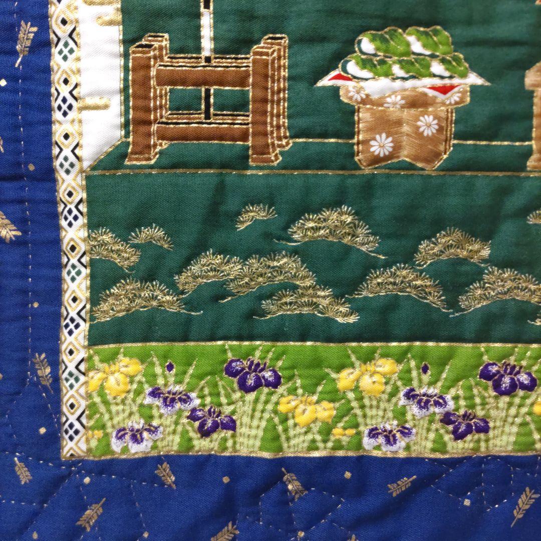 ✨④端午の節句パネル生地タペストリー[金糸使用]✨パッチワークキルトハンドメイド
