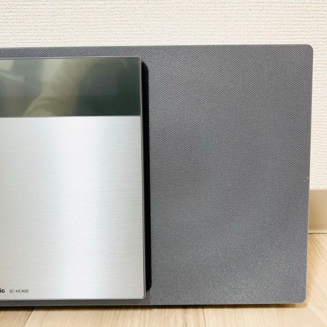 パナソニック SC-HC420-S コンパクトステレオ Bluetooth CD