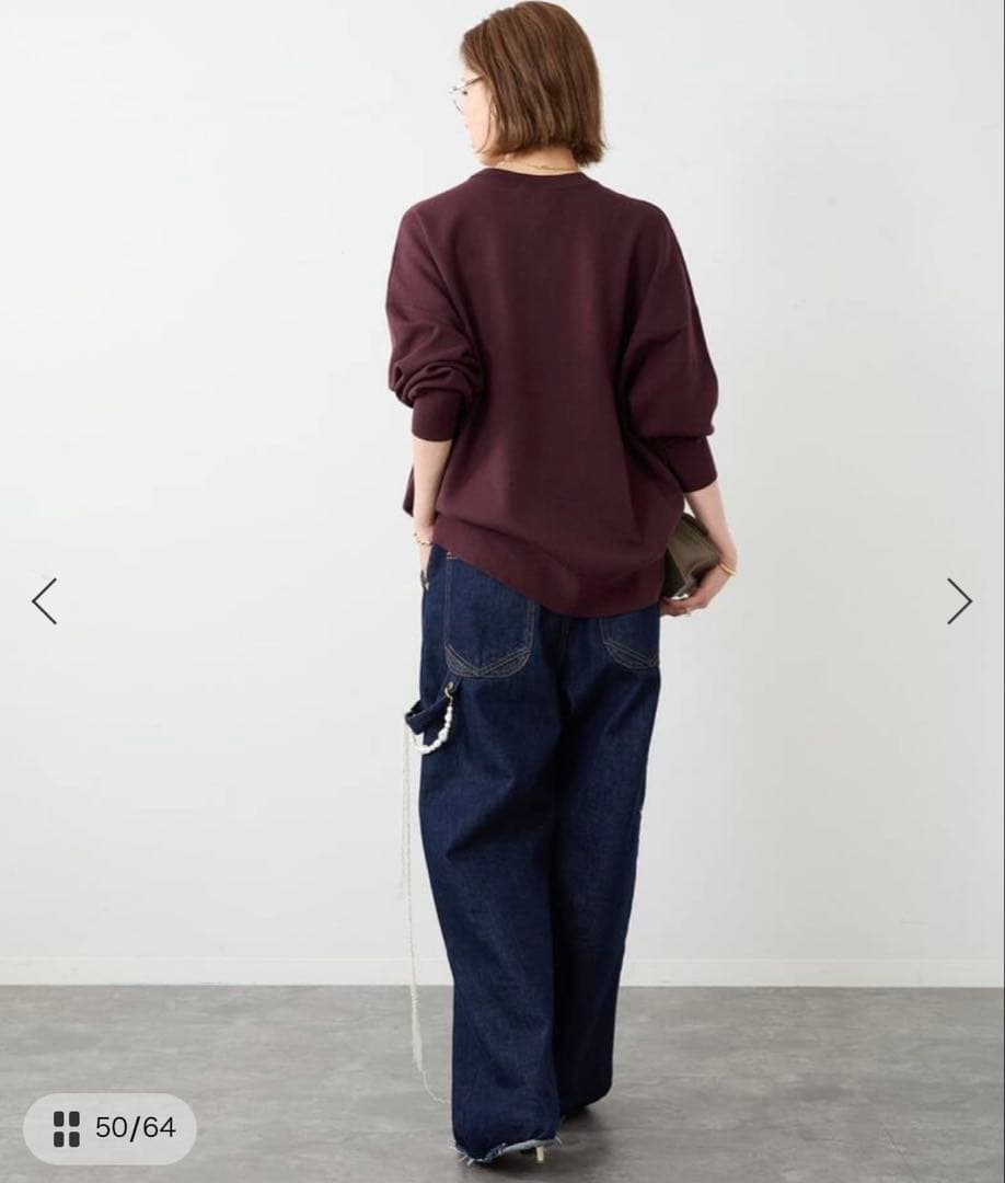 Deuxieme Classe Smooth Relax ニット ボルドー