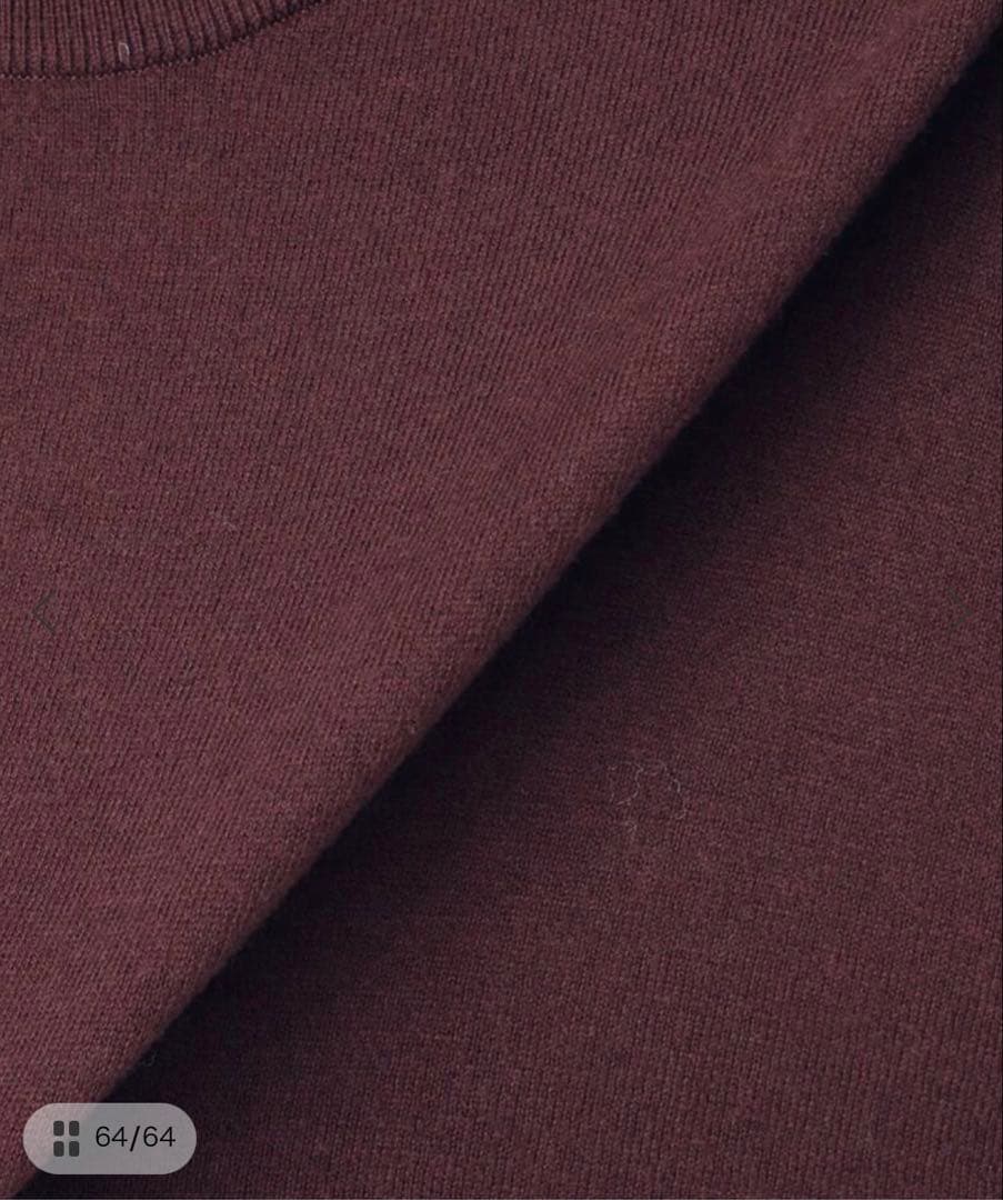 Deuxieme Classe Smooth Relax ニット ボルドー