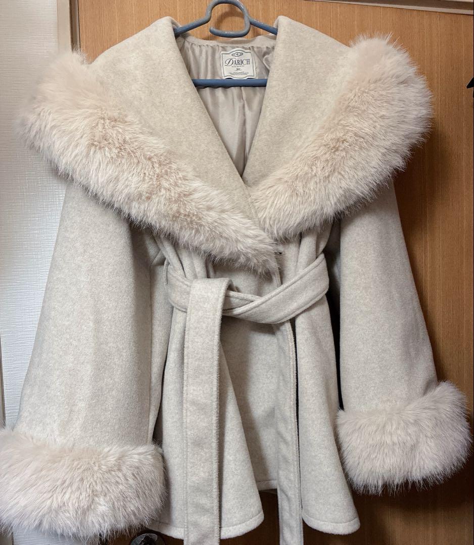 Darich ダーリッチ　ウエストベルトプリンセスラインコート　ベージュ　BEG