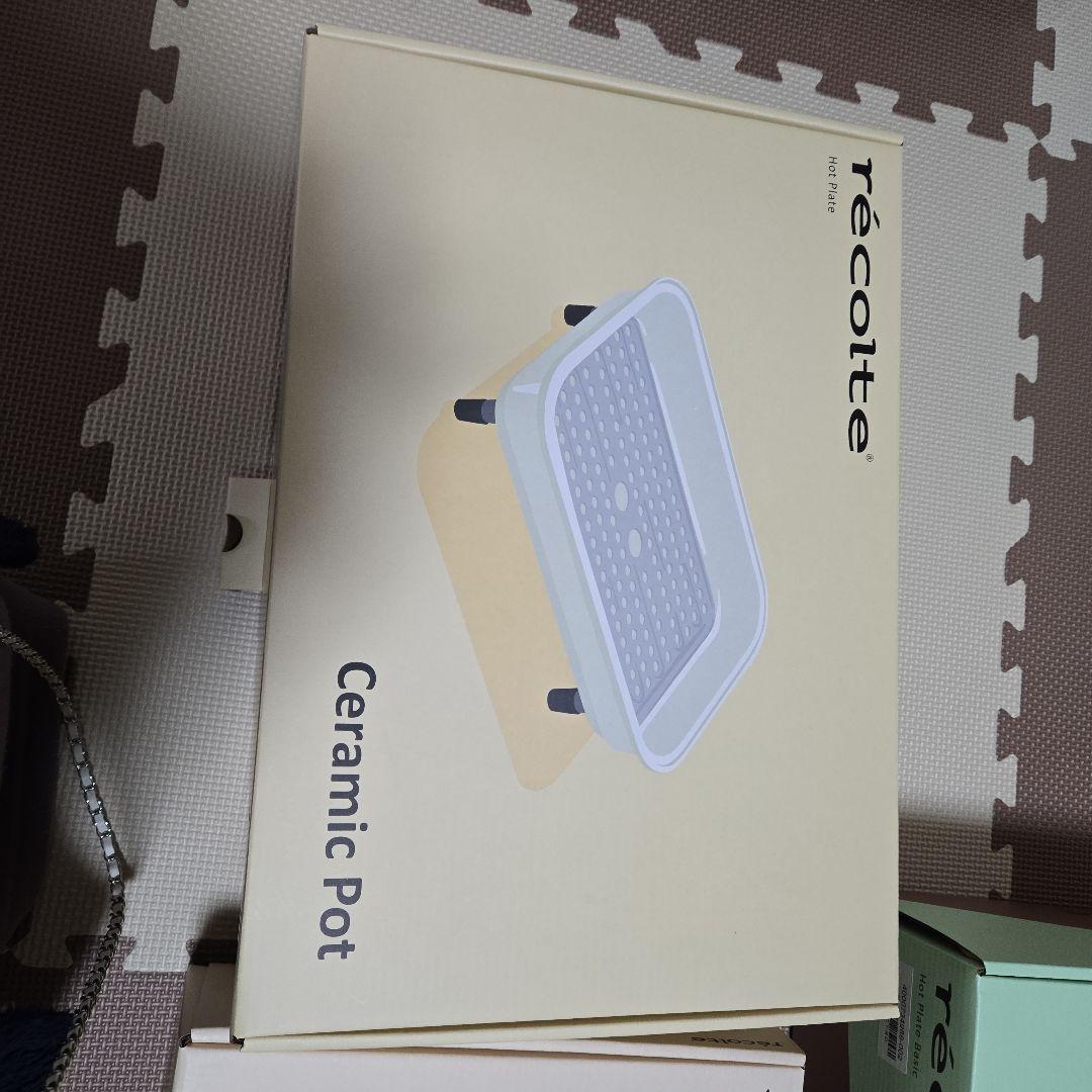 お値下げ。récolte たこ焼きプレート セラミックポット付き