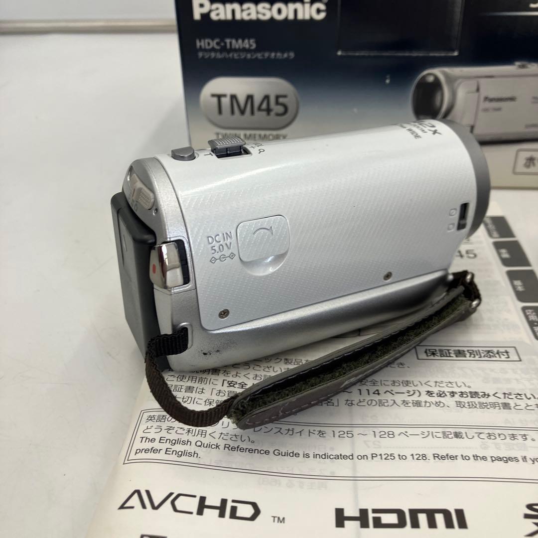 美品　Panasonic HDC-TM45-W ビデオカメラ　パナソニック