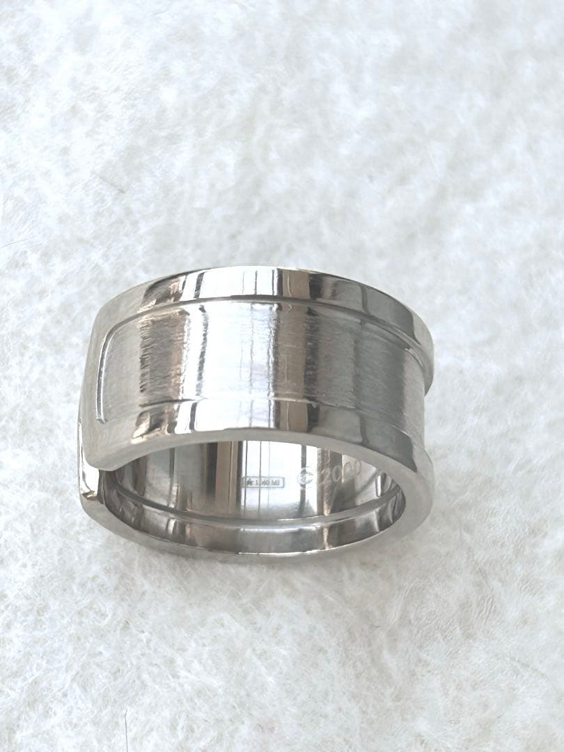 美品★カルティエ Cドゥ リング K18WG 13号 正規店クリーニング済