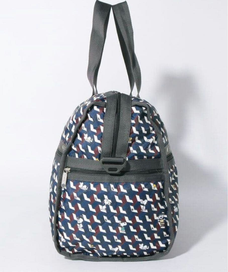 レスポートサック 大容量 スヌーピー ジオメトリック ボストンバッグ