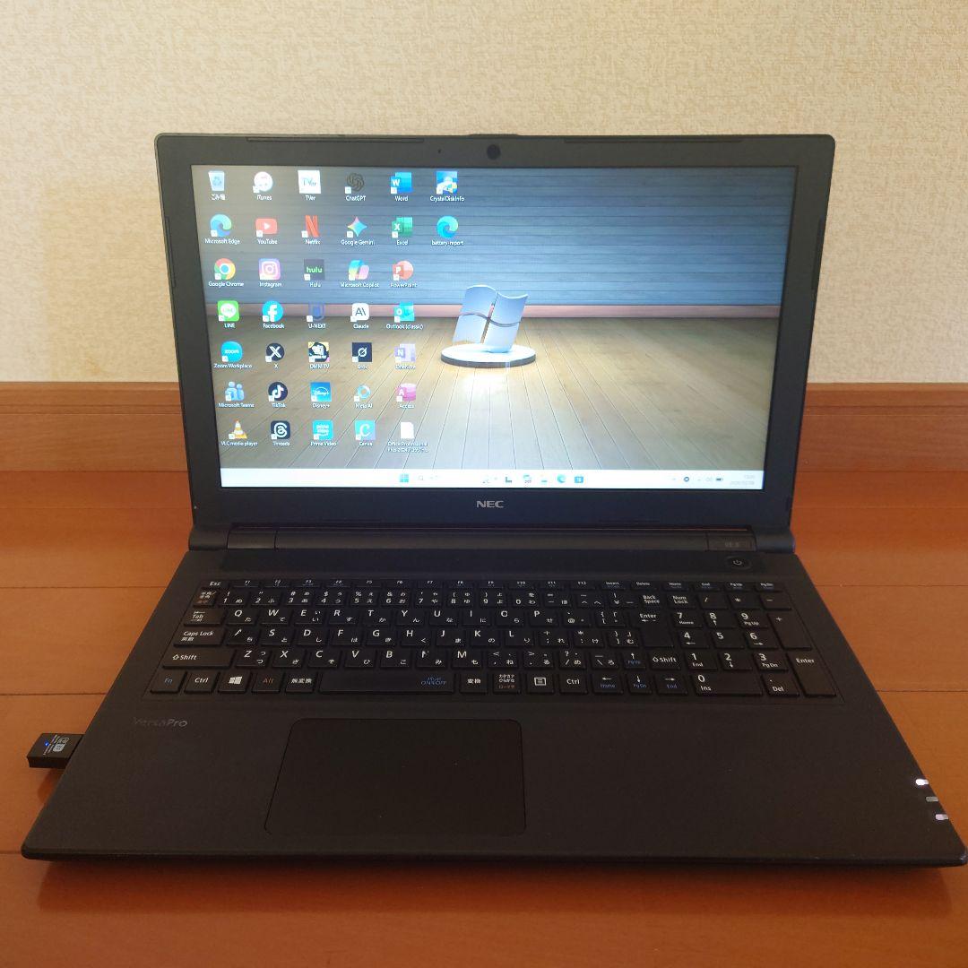 設定済✨️NEC VersaProノートパソコン✨️Win11/SSD/オフィス