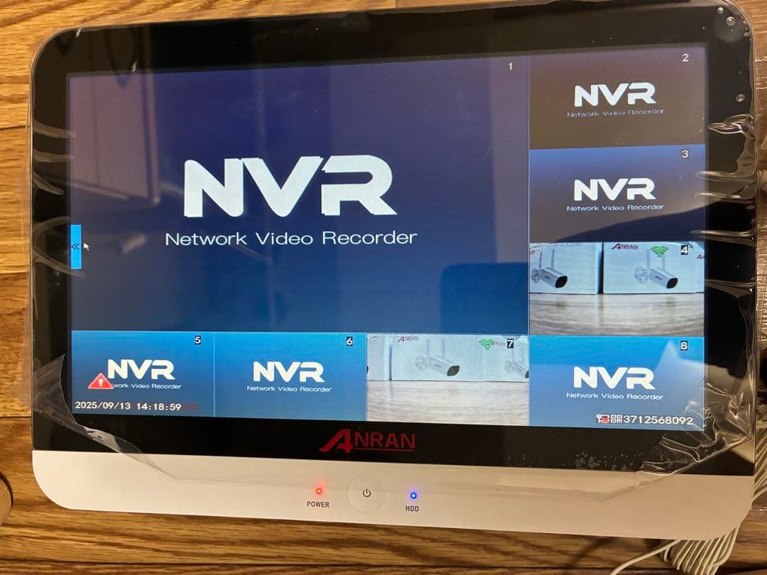 新品ANRAN防犯カメラ無線ダブルアンテナ型8chセットモニター付HDD無し