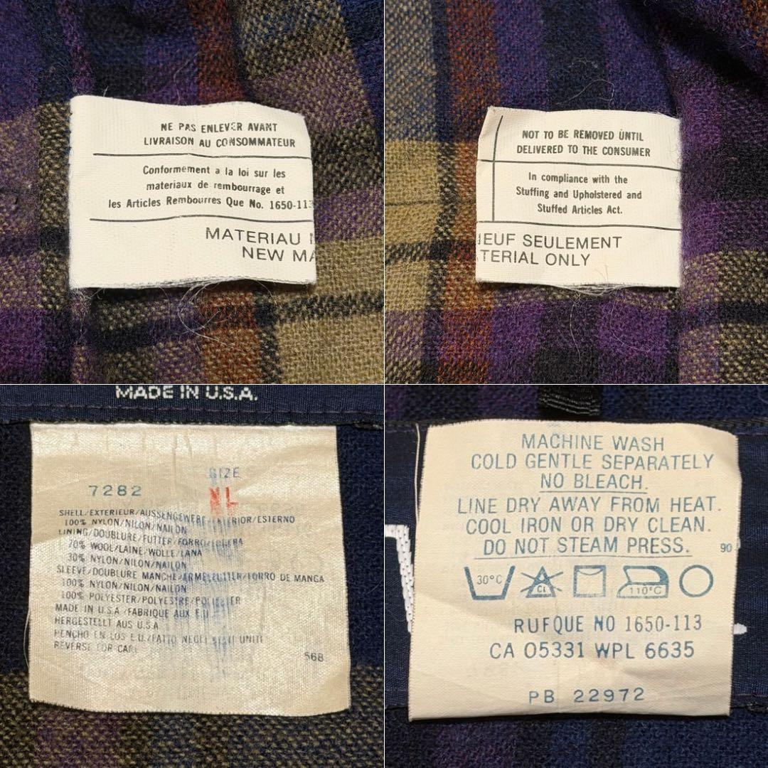 USA製 Woolrich ウールリッチ マウンテンパーカー チェック裏地XL