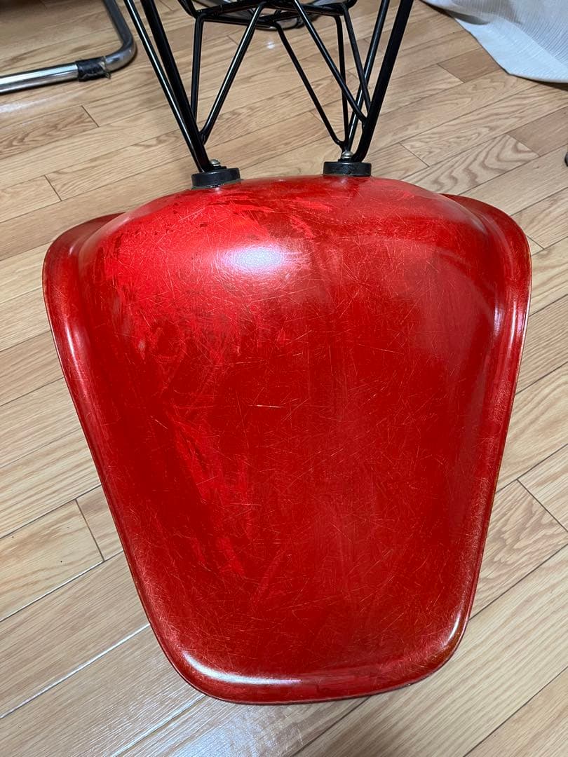 Herman Miller イームズチェア　サイドシェル　レッドオレンジ　正規品