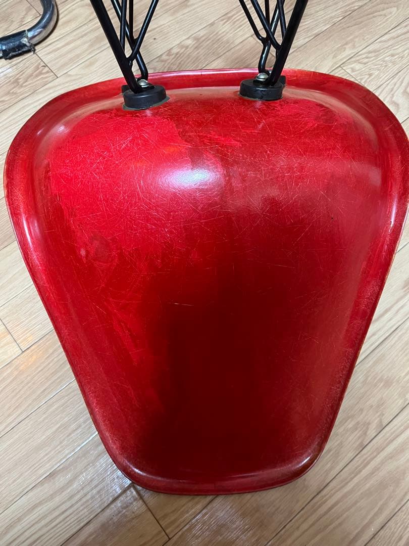 Herman Miller イームズチェア　サイドシェル　レッドオレンジ　正規品