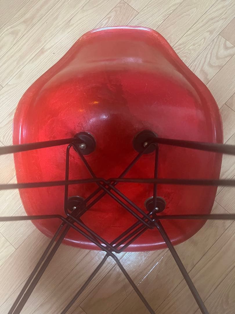 Herman Miller イームズチェア　サイドシェル　レッドオレンジ　正規品