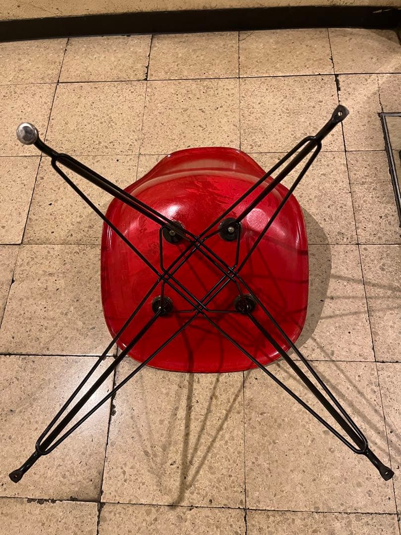 Herman Miller イームズチェア　サイドシェル　レッドオレンジ　正規品