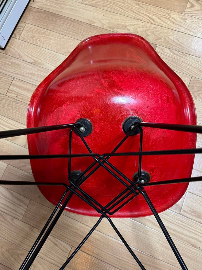 Herman Miller イームズチェア　サイドシェル　レッドオレンジ　正規品