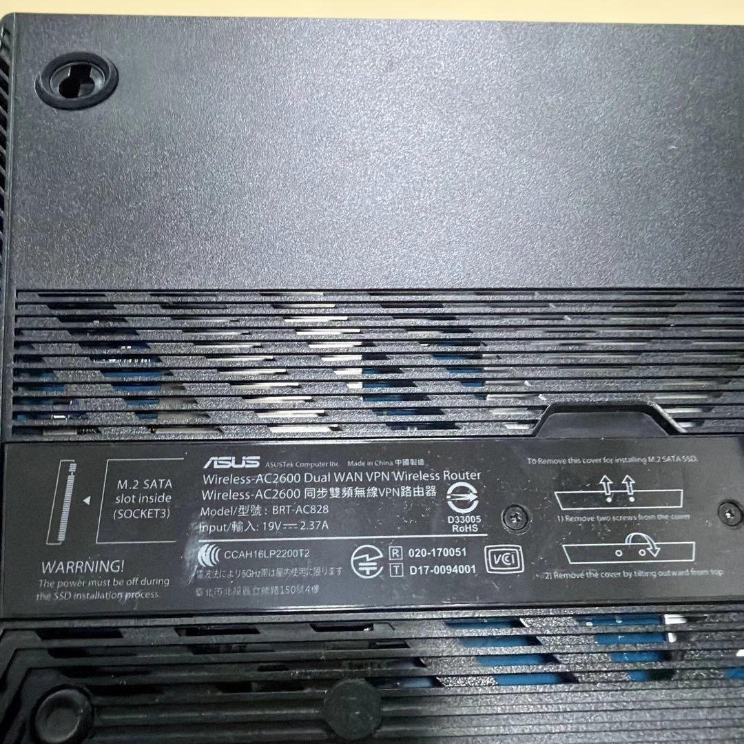 ASUS WiFi 無線 ルーター 1734+800Mbps BRT-AC828