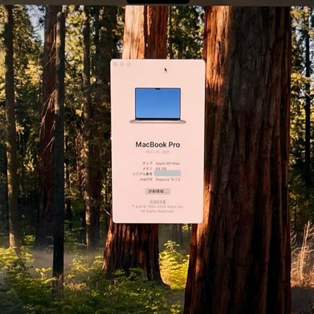MacBook Pro 16インチ M1 Max 64/SSD2TB