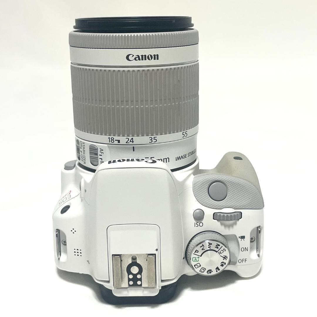 可愛くて軽量❣️ Canon EOS Kiss X7 ホワイト 手ブレ補正レンズ