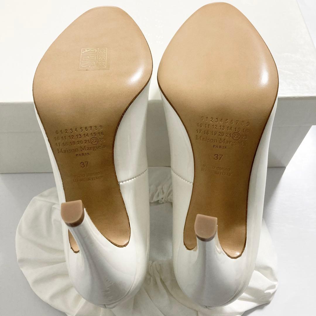 新品 定価12.6万円 MARGIELA マルジェラ パンプス 37 ホワイト
