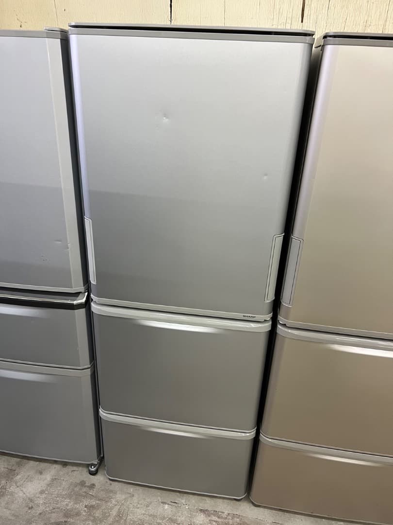 2016年式 350L シャープ 冷蔵庫 SJ-WA35B-S