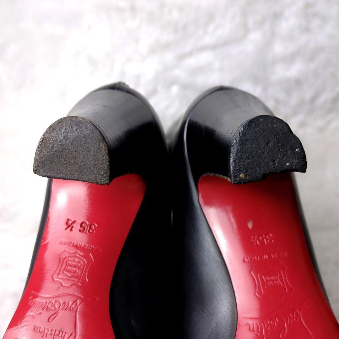 クリスチャンルブタン　ロングブーツ　黒　ブラック　22.5