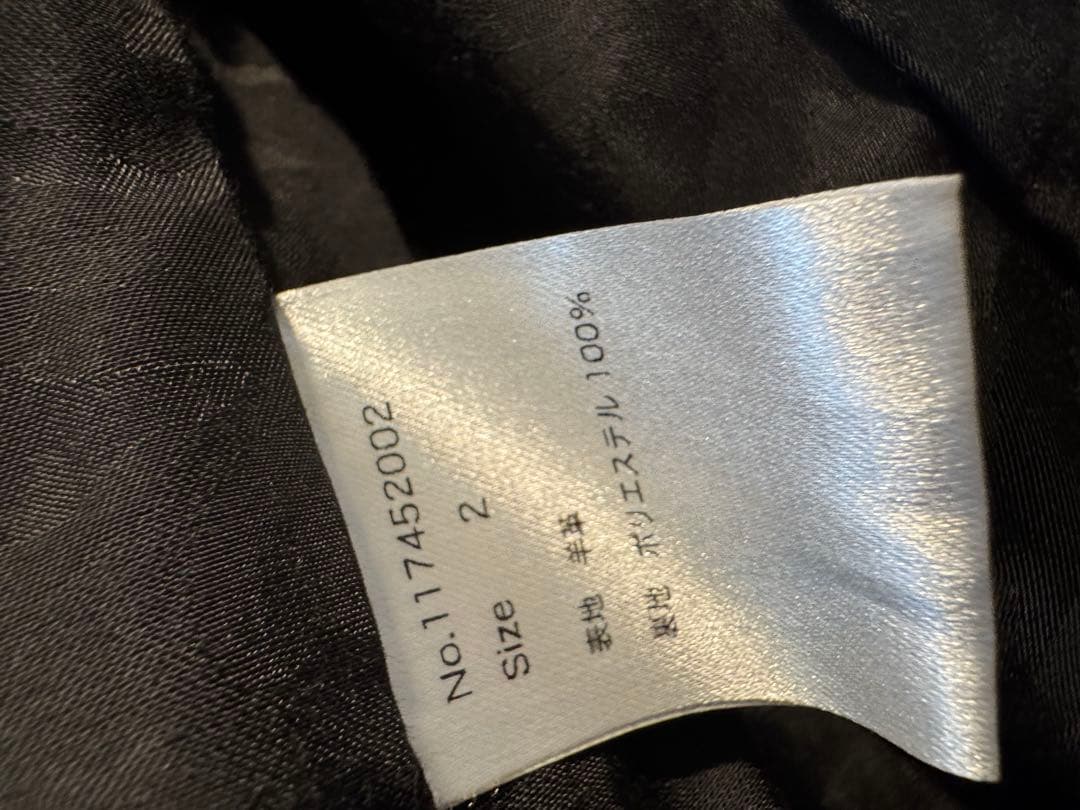 WJKブラック 羊レザー シングルライダースジャケット size2