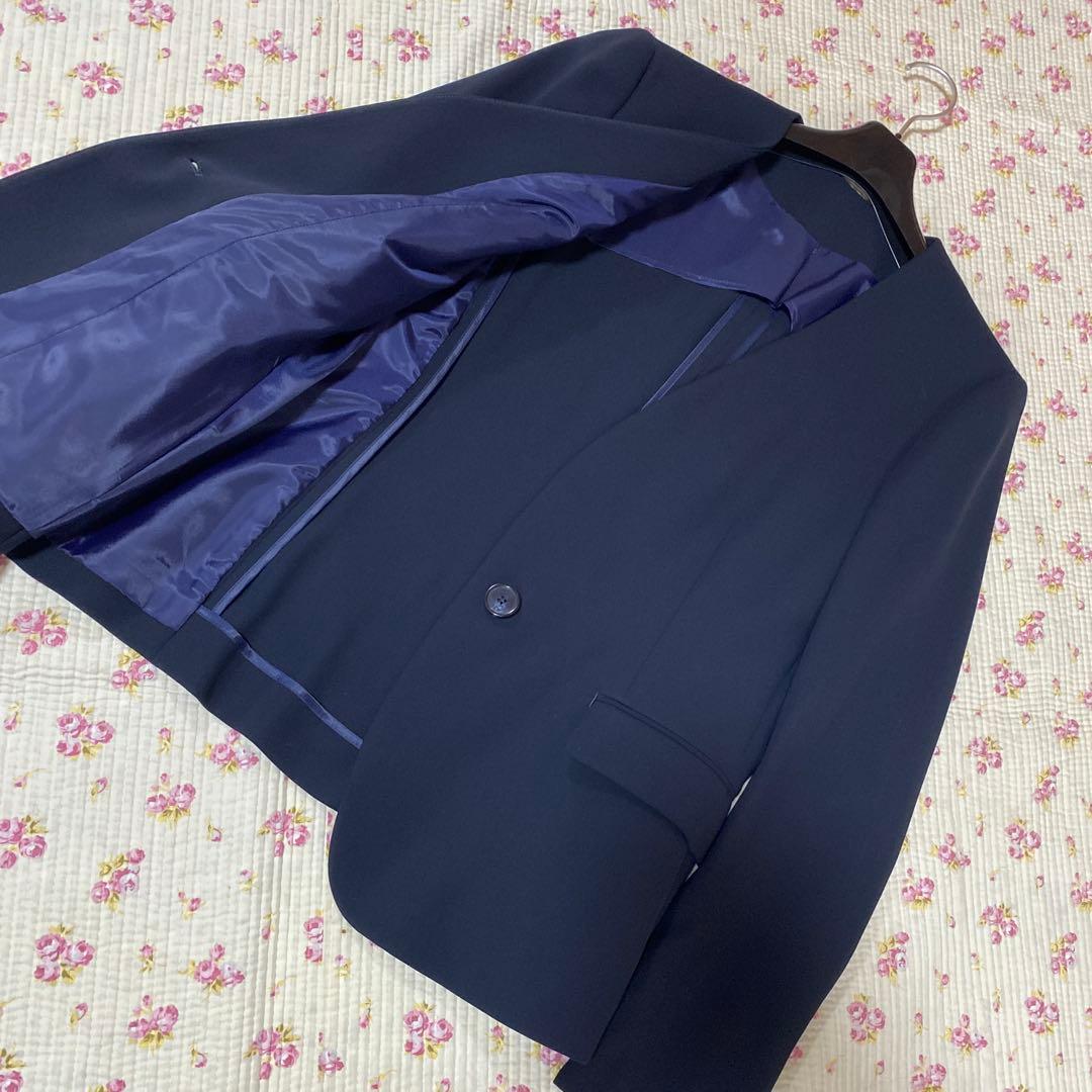 ディースタイル パンツスーツ 42 W80 ストレッチ 営業職 Vカラー DMW