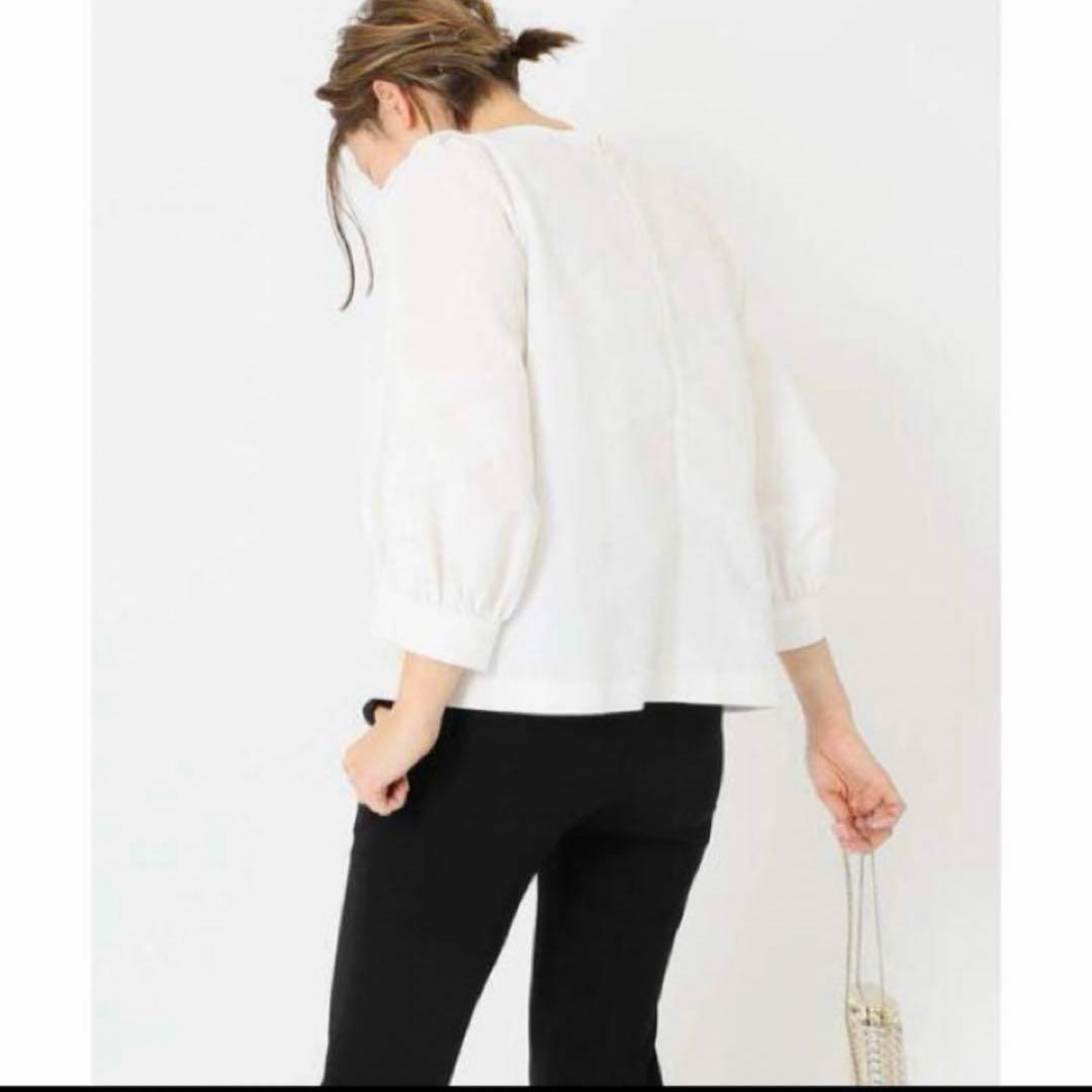 美品 CELERIセルリ PUFF ブラウス　ボリューム袖　アイボリー