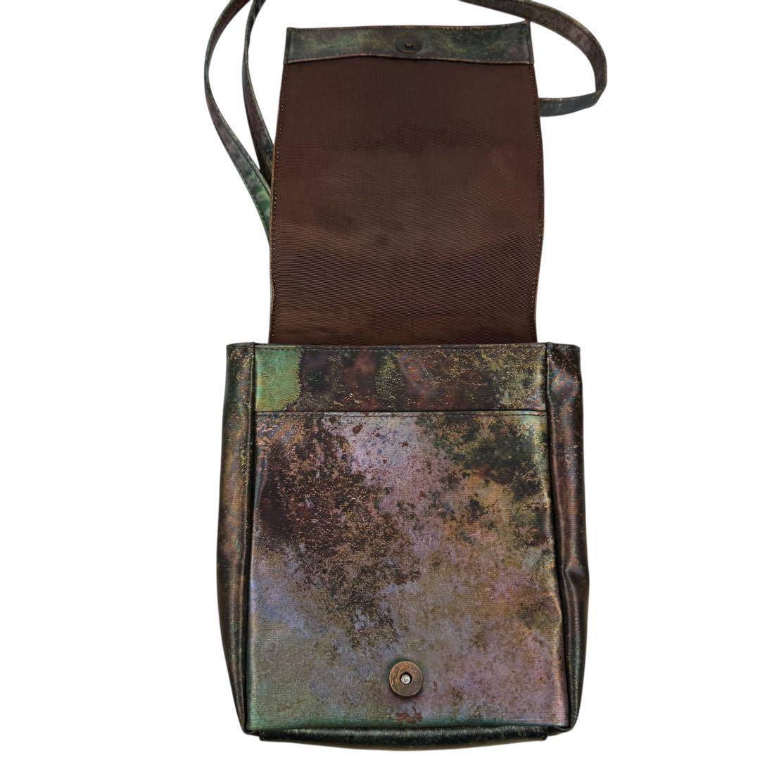 【美品】ジャンポールゴルチエ Vサイバー ショルダーバッグ 玉虫色 希少モデル