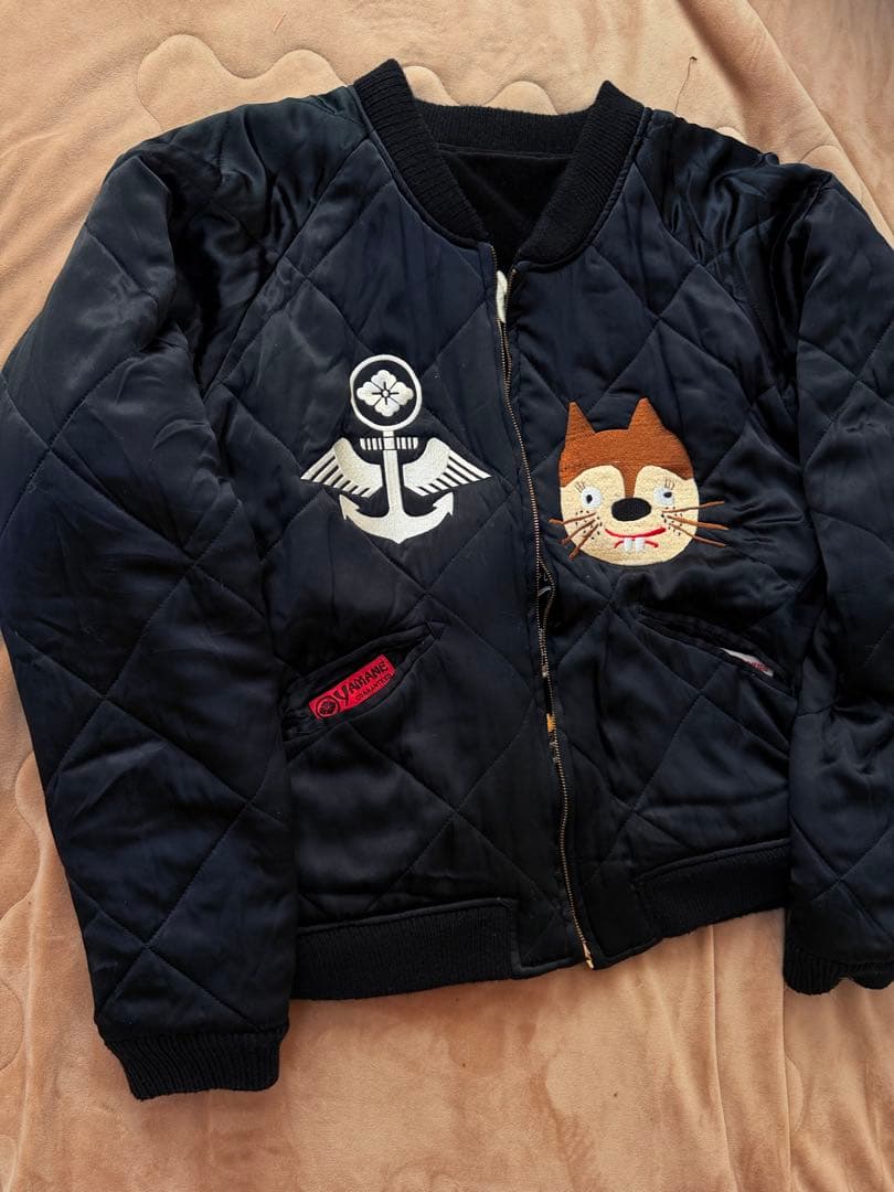 EVISU YAMANE 別珍 ２面用 地図 日本限定スカジャン vintage