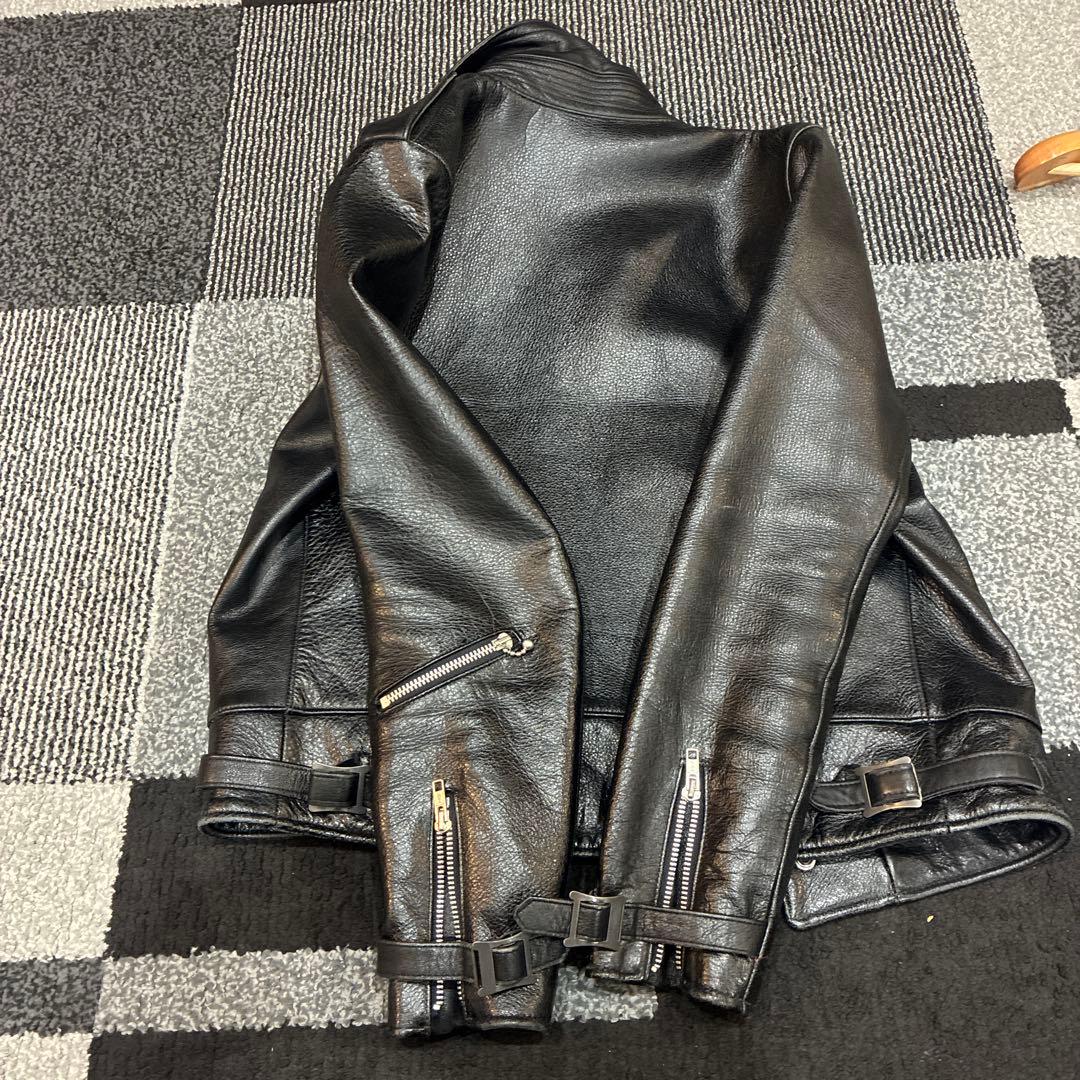 より‼️より値下げ‼️RALEIGH ブラックレザー シングルライダース 34