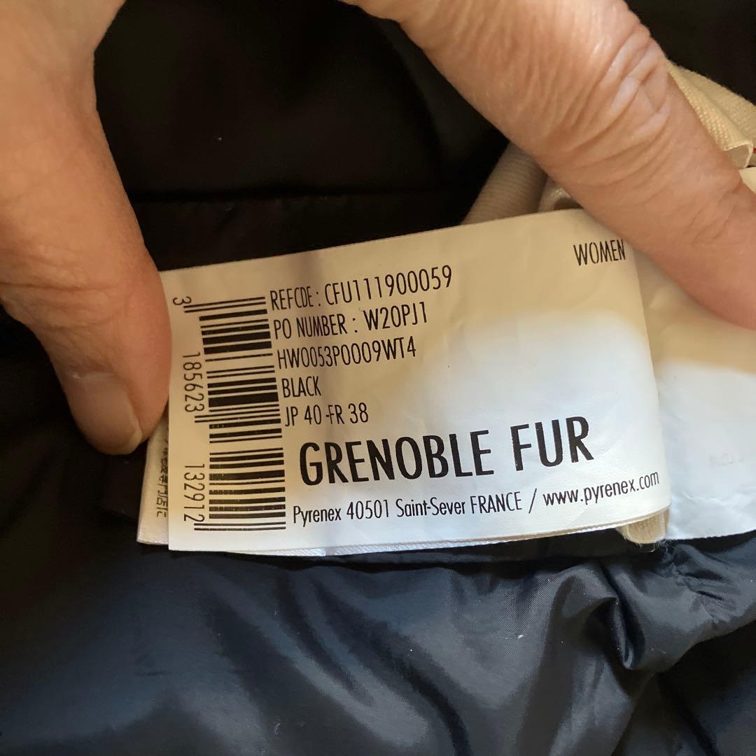 PYRENEXピレネックス グルノーブル MLサイズ　黒　ミドル丈ダウン