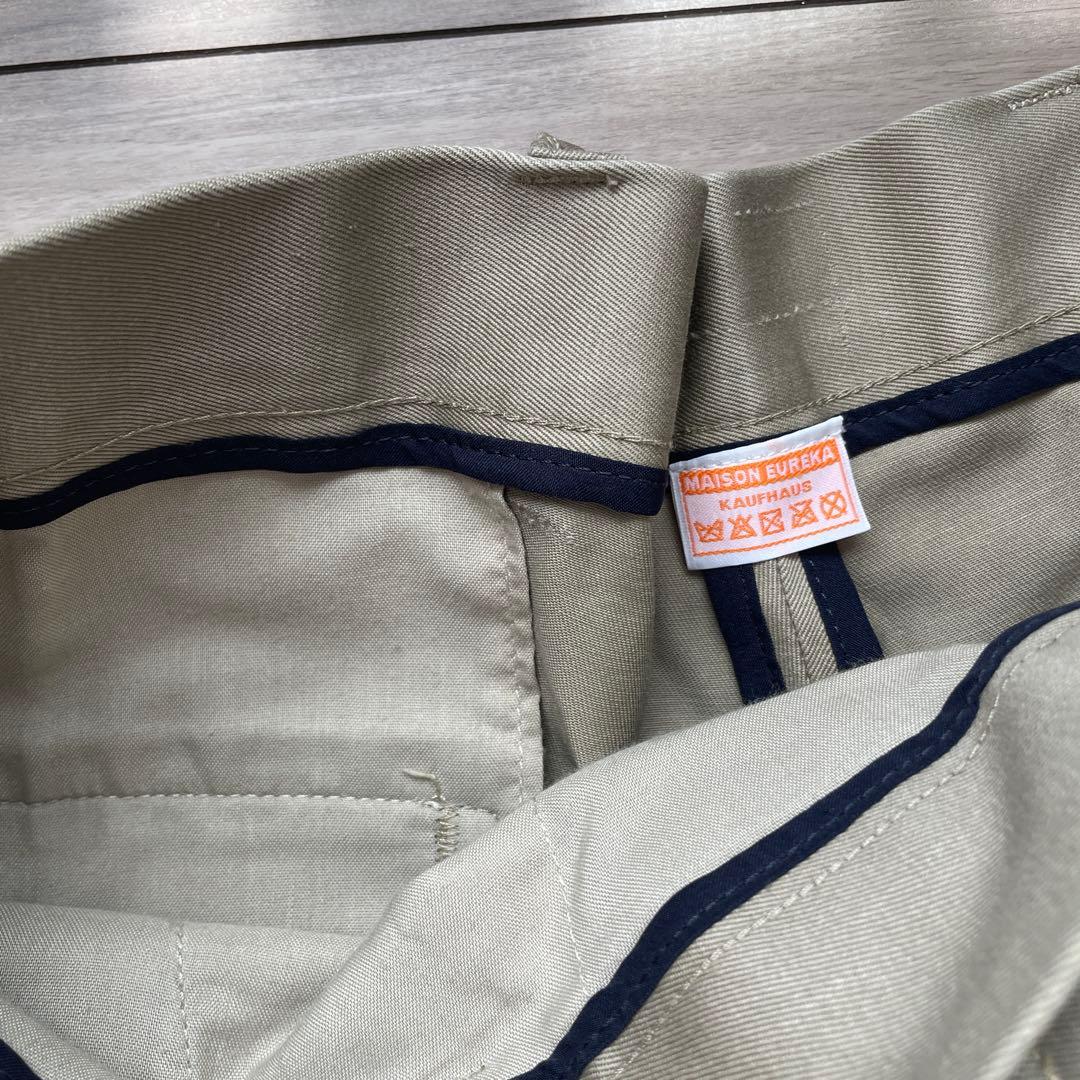 ほぼ未使用 MAISON EUREKA ベージュチノパン ハイウエスト