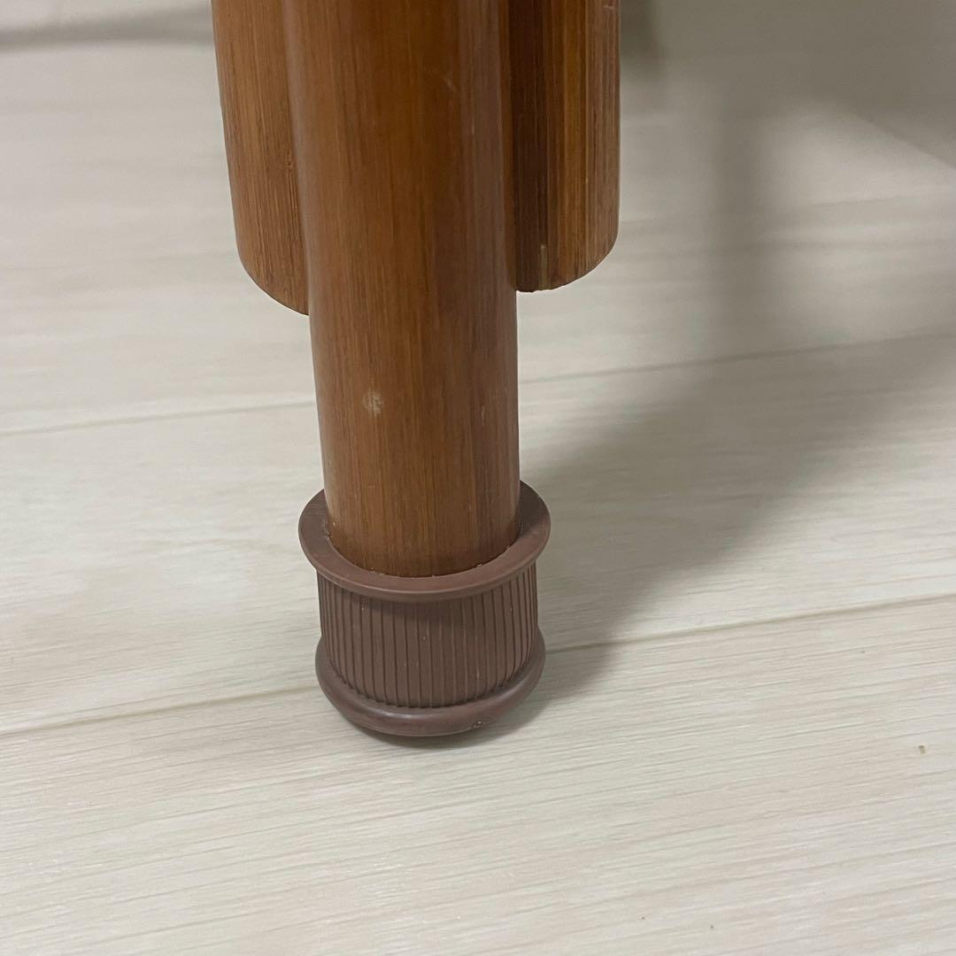 【美品】Kazama ラタンチェア ブラウン ダイニングチェア 籐椅子