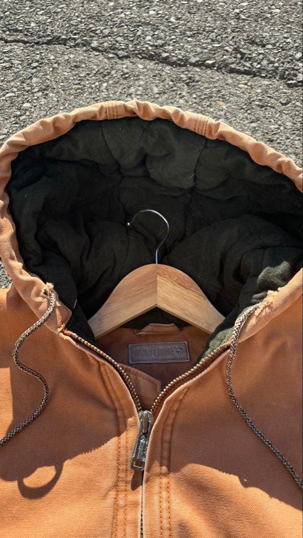 WOLVERINE ワークジャケット ダック地 中綿 フェード 古着 L