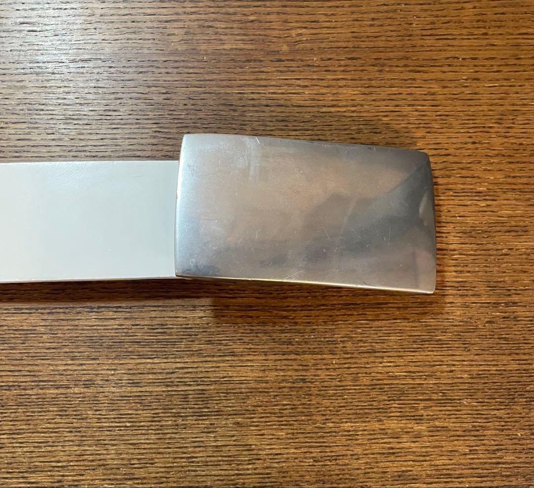 comme des garcons レザーワイドベルト メタルバックル Y2K