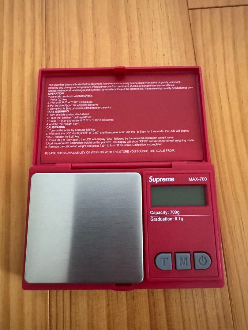 小物 Supreme AWS MAX-700 Digital Scale RED