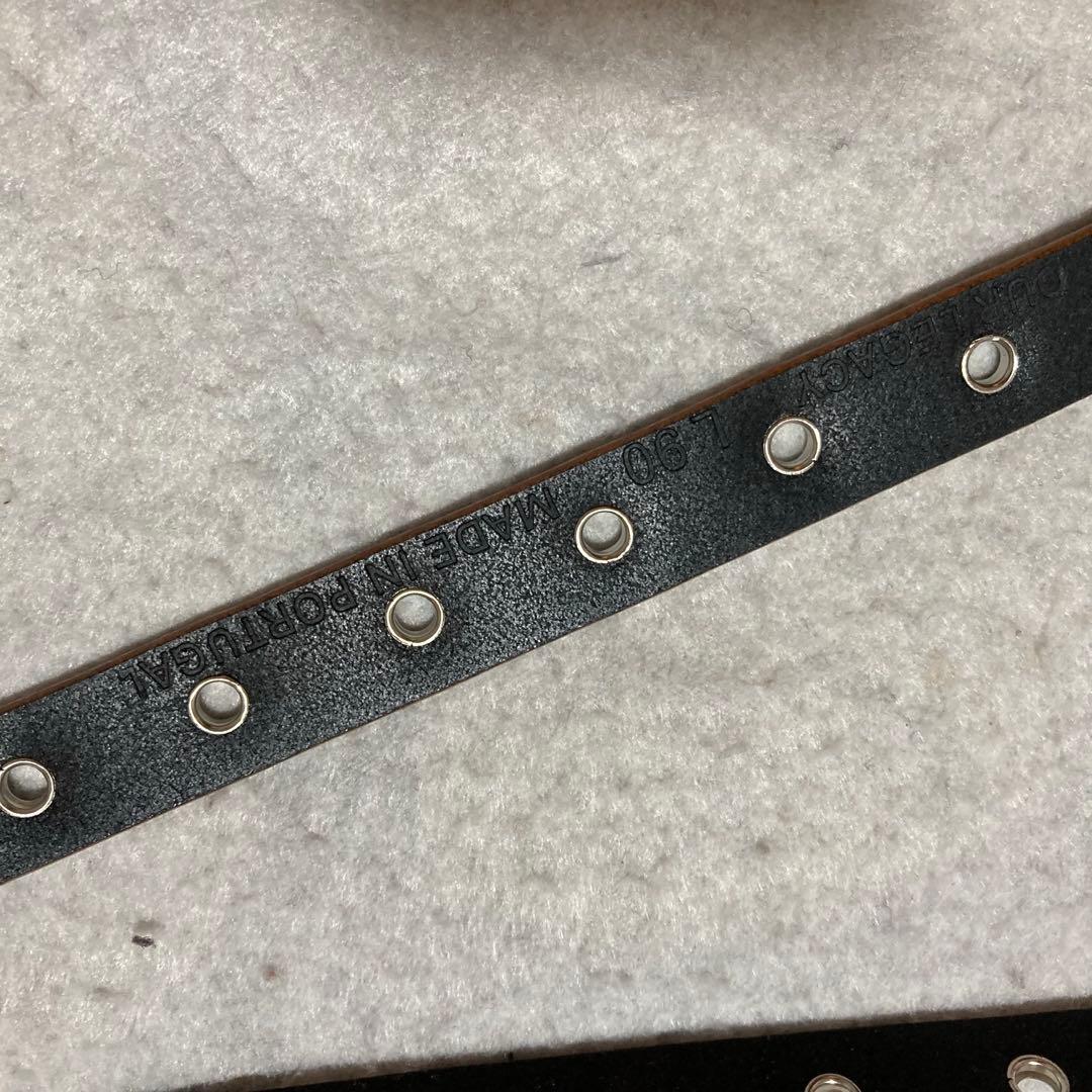 our legacy Flowers On Leather ベルト ブラック