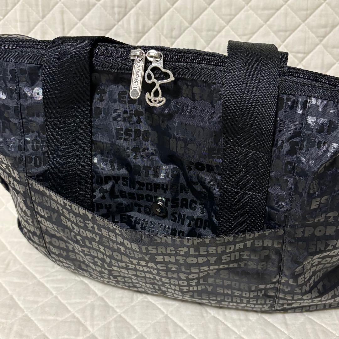 【美品】レスポートサック スヌーピータイポグラフィ ハーパーバッグ　キャリーオン