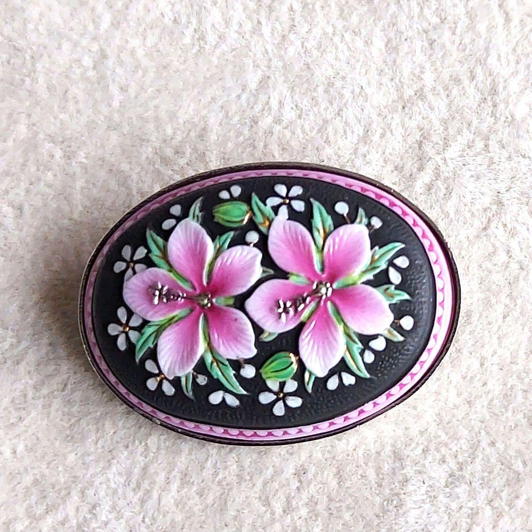 ヴィンテージ　お花　ブローチ　トシカネ